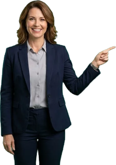 A person presenting the Invotify dashboard